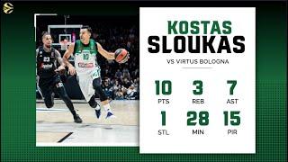 Virtus Bologna - Panathinaikos 77-82 | Euroleague R10 Kostas Sloukas (10 Points , 15 PIR)