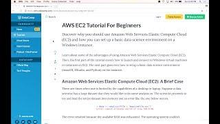 Setup Windows Server with Amazon Web Services (AWS) EC2  + Setup Data Science Environment