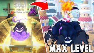 Noob to Max Level Using SOUL Fruit in Fruit Battlegrounds.. (Roblox)
