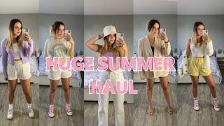 Huge Summer Haul + Try-On | Aritzia, Zara, Urban Outfitters, Pretty Little Thing, H&M, Miss Lola