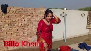 Aaj Nahany ka mazza hi AAgya Village girl bathing vlog Billo Khan 720p HD