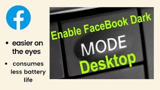 How to Enable Dark Mode in Facebook Desktop PC/ Mac (2024)