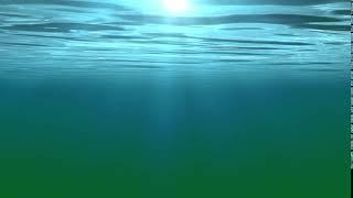 Green Screen - UNDERWATER WAVE WITH RAYS_2 | ROYALTY FREE | FREE TO USE IN ANY PROJECT