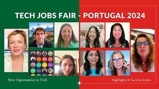 Tech Jobs Fair - Portugal 2024 | Virtual Event Highlights | 1000+ Attendees Joined