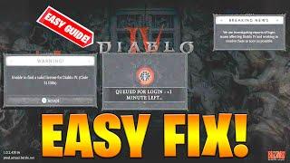 How To Fix Login Issues & Skip Queue In Diablo IV (Diablo 4) Fix Error Codes & Offline!