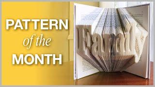 Book Folding Pattern of the Month for November: Family | Thanksgiving Book Art | Holiday DIY Crafts