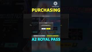 New A2 Royal Pass Purchasing #bgmi #royalpass #purchase #shorts