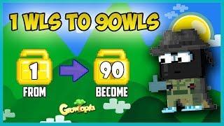 Growtopia Profit : 1 WL TO 90 WLS *EASY* (How to Get Rich 2019)