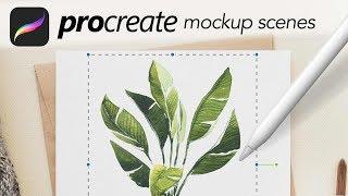 Mockups for Procreate - How to use them