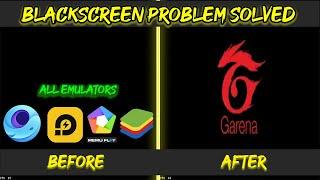 How To Fix Free Fire Black Screen Problem In Emulators | EASY METHOD | Tamil - DG