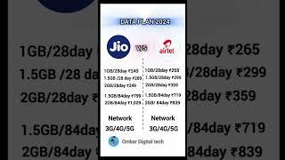 jio vs airtel recharge plan 2024