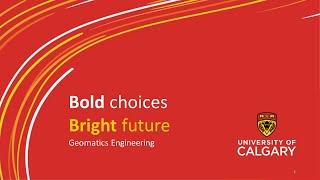 Master in Geomatics Engineering Information Session