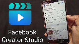 How To Use Facebook Creator Studio On Mobile || Facebook Creator Studio Mobile App