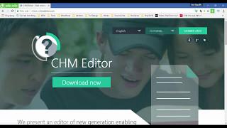 How to download, install and create a .chm help file using Chm Editor