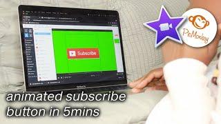 How To Create A Custom Animated YouTube Subscribe Button FOR FREE Using PicMonkey & iMovie