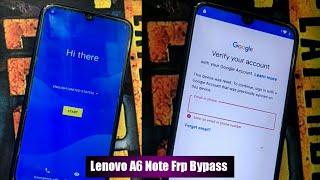 Lenovo A6 Note Frp Bypass  | Lenovo L19041 Frp Bypass | Lenovo A6 Note Google Account Bypass