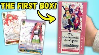 MASSIVE PULL!! OPENING THE FIRST QUINTESSENTIAL QUINTUPLETS WEISS SCHWARZ BOOSTER BOX EVER!!