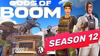 GODS OF BOOM SEASON 12 FEMALE CHARACTERS ️ NEW MAP GAMEPLAY HD