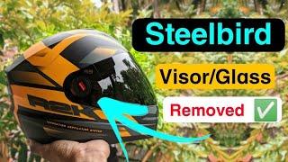 How to Change Steelbird Helmet SBA1 R2K Glass Visor | Steelbird SBA1 R2K me Visor Kaise Change Kare