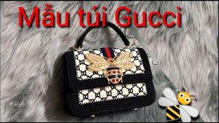 Crochet handmade bags  Hướng dẫn cách móc mẫu túi len Gucci  Luy Ja