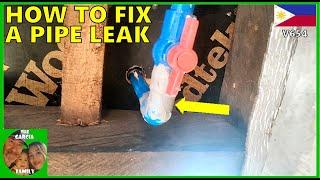 FOREIGNER BUILDING A CHEAP HOUSE IN THE PHILIPPINES - HOW TO FIX WATER PIPE LEAK - THE GARCIA FAMILY