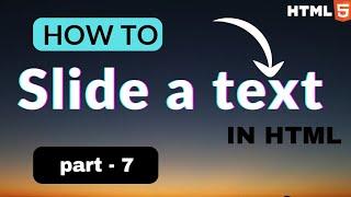 How to slide or scroll a text or img in html| Html for beginners|#coding  #html #webdevelopment #tag