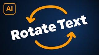 How to Rotate Text in Illustrator