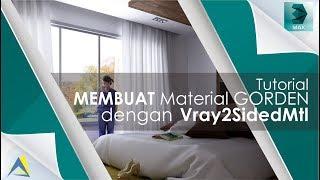 How To Make curtain material 3DS MAX Vray2SidedMtl - 3ds max tutorial