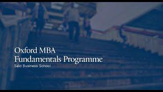 Oxford MBA Fundamentals Programme