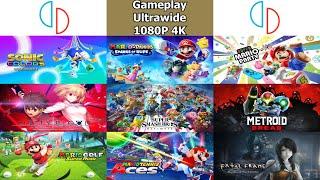 Yuzu (Nintendo switch) Test 10 Games 1080p 4k Ultrawide (21:9) Gameplay RX 6700XT RYZEN 5600X