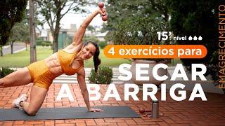 4 exercícios para secar a barriga e deixar retinha - Carol Borba