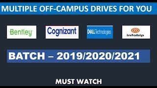 OFF-CAMPUS HIRING FOR 2019/2020/2021 BATCH || MUST WATCH