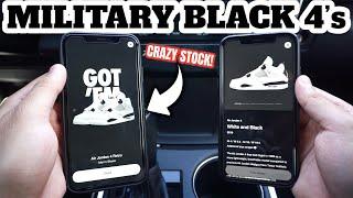 LIVE COP: Air Jordan 4 “Military Black”