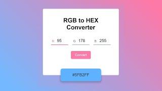 How to Convert RGB to HEX Color Code using Javascript