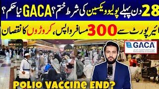 Polio Vaccine 28 Days Condition for Umrah End? - GACA New Update 11 February | Flight Offload Saudi