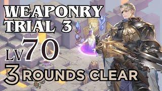 Sword of Convallaria - Weapon Trial 3 Lvl 70 (Auguste 3 Rounds Clear)