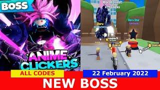 NEW UPDATE [NEW BOSS] ALL CODES! NEW STAR! Anime Clickers Simulator ROBLOX | February 22, 2022