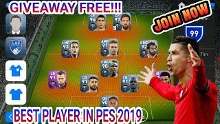 pes 2019 account giveaway free II  BEST PLAYERS IN PES 2019 MOBILE