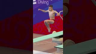 Boys Diving Reverse Dive Tuck 1m Springboard #diving #olympics