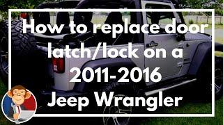 How to replace the passenger door lock/latch actuator on a 2011- 2016 Jeep Wrangler - EGM DIY