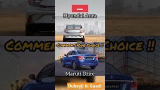 Hyundai Aura vs Maruti Dzire #shorts #dzire #Aura