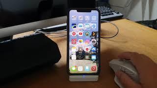 How to use a mouse with an iPhone - Works great and it's very useful!