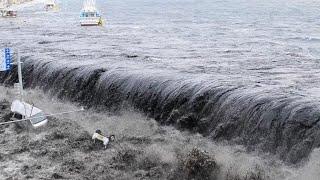 Unbelievable flash flood ! Dry valley bed flooded in a few Seconds in Poland