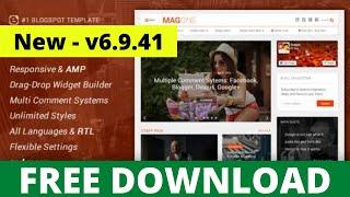 MagOne v6.9.41 - Responsive and Premium Blogger Template Free Download