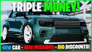 NEW CONTENT, NEW CAR, TRIPLE MONEY, DISCOUNTS & MORE - GTA ONLINE WEEKLY UPDATE!