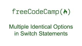 Multiple Identical Options in Switch Statements