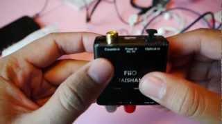 Tonkza review Coaxial/Optical to R/L Audio Converter FiiO