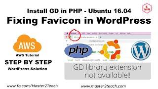 How to install GD Library in PHP - Fixing favicon in website