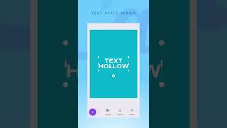 Canva Tutorial - Adding The Text Hollow Effect #shorts