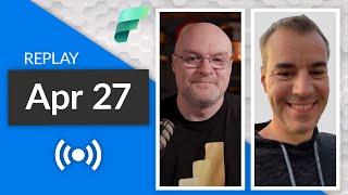 REPLAY Microsoft Fabric / Power BI Q&A w/ Kasper de Jonge (April 27, 2024)